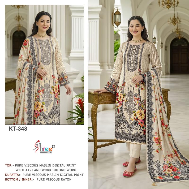 Shree fabs KT - 348 design dress material wholesale